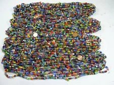 4 Pounds Assorted India Handmade Spacer Glass Beads Wholesale Bulk Lot (TD-71)