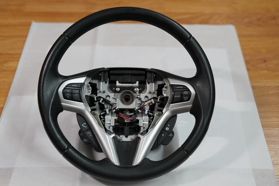 Volante Honda CR-Z 2010-2013 puntada azul cuero raro OEM G1 Crz ZF1 Foto 2 de 4