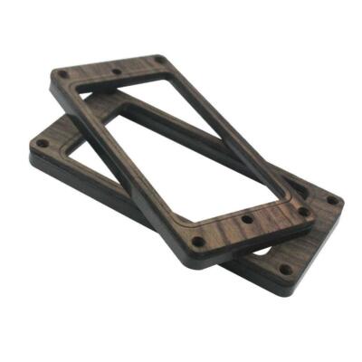 2 Palisander Humbucker Tonabnehmer Montagering Surround Rahmen für E-Gitarre.