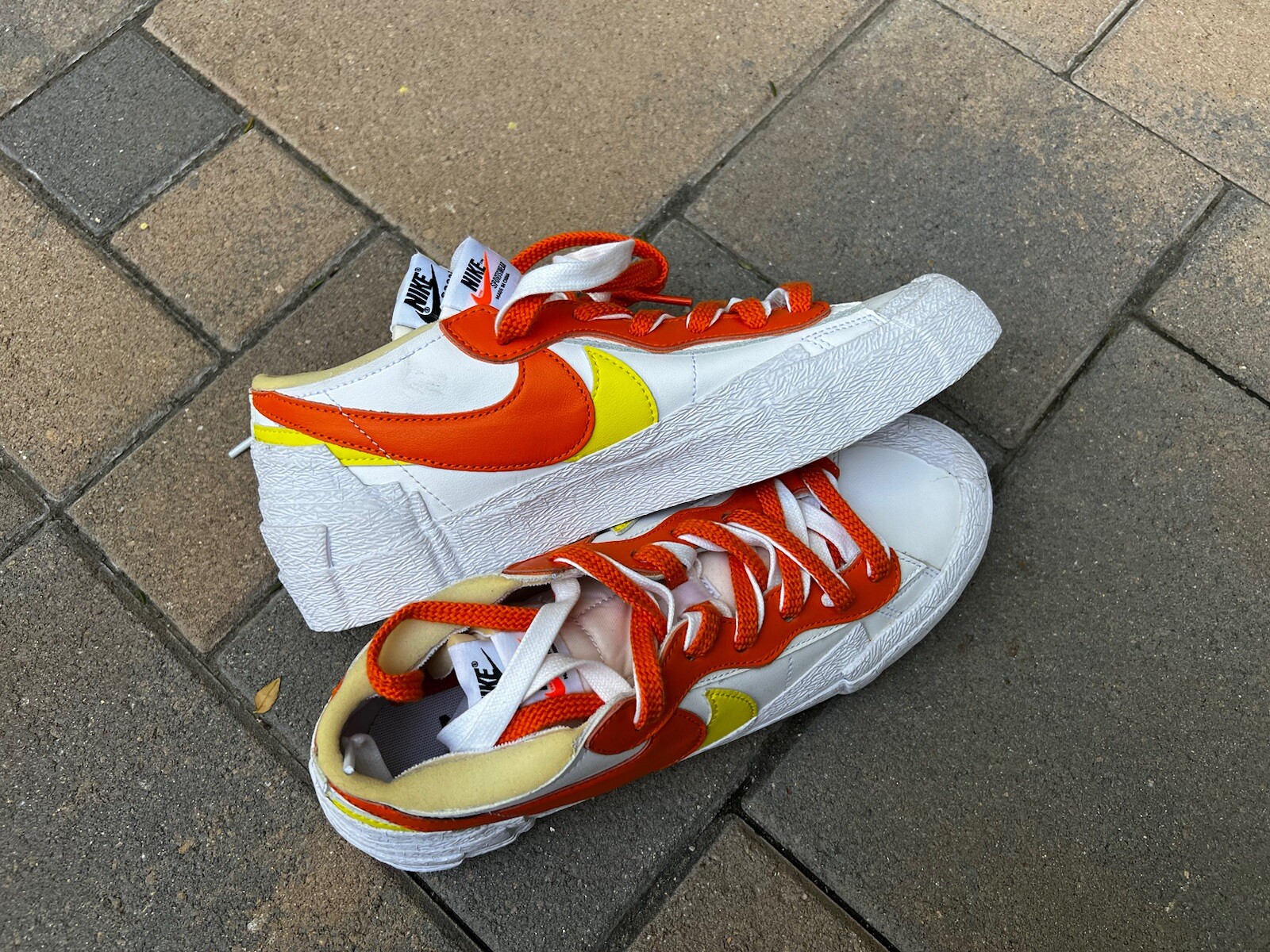 SACAI X NIKE Nike x Sacai Blazer basso ""Arancione Magma"" DD1877 100 taglie da uomo NUOVO