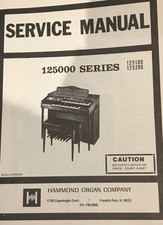 Hammond Service Manual Models 125000 Series, 134/136 Series 100 PDF 