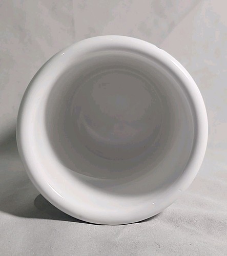 Vintage Lillian Vernon Chef Küchenutensilien Keramik Glas weiß mit Koch Gesicht! - Bild 7 von 8