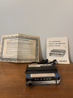 NOS Vintage Audiovox FMC-5C FM Converter New Car Radio AM To FM Complete Kit