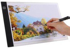 A4 LED Light Pad for Diamond Painting, Copy Board Tracing Black