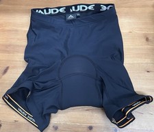 Vaude Herren Bike Hose Fahrradhose Fahrradshorts gepolstert schwarz kurz M