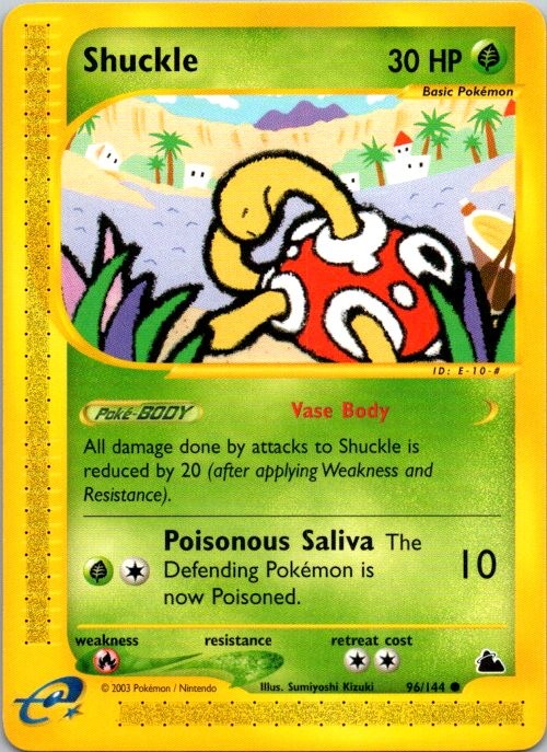 Shuckle 96/144 Common Skyridge Pokemon Near Mint