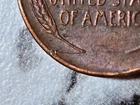 1949-S Lincoln Wheat Penny MINT ERROR - Die Crack Left Wheat Stalk to Rim BIN363