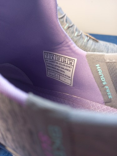 Skechers Summits Dazzling Haze Grey Womens Wide Slip On Sneakers Size 4 uk New - Picture 7 of 11