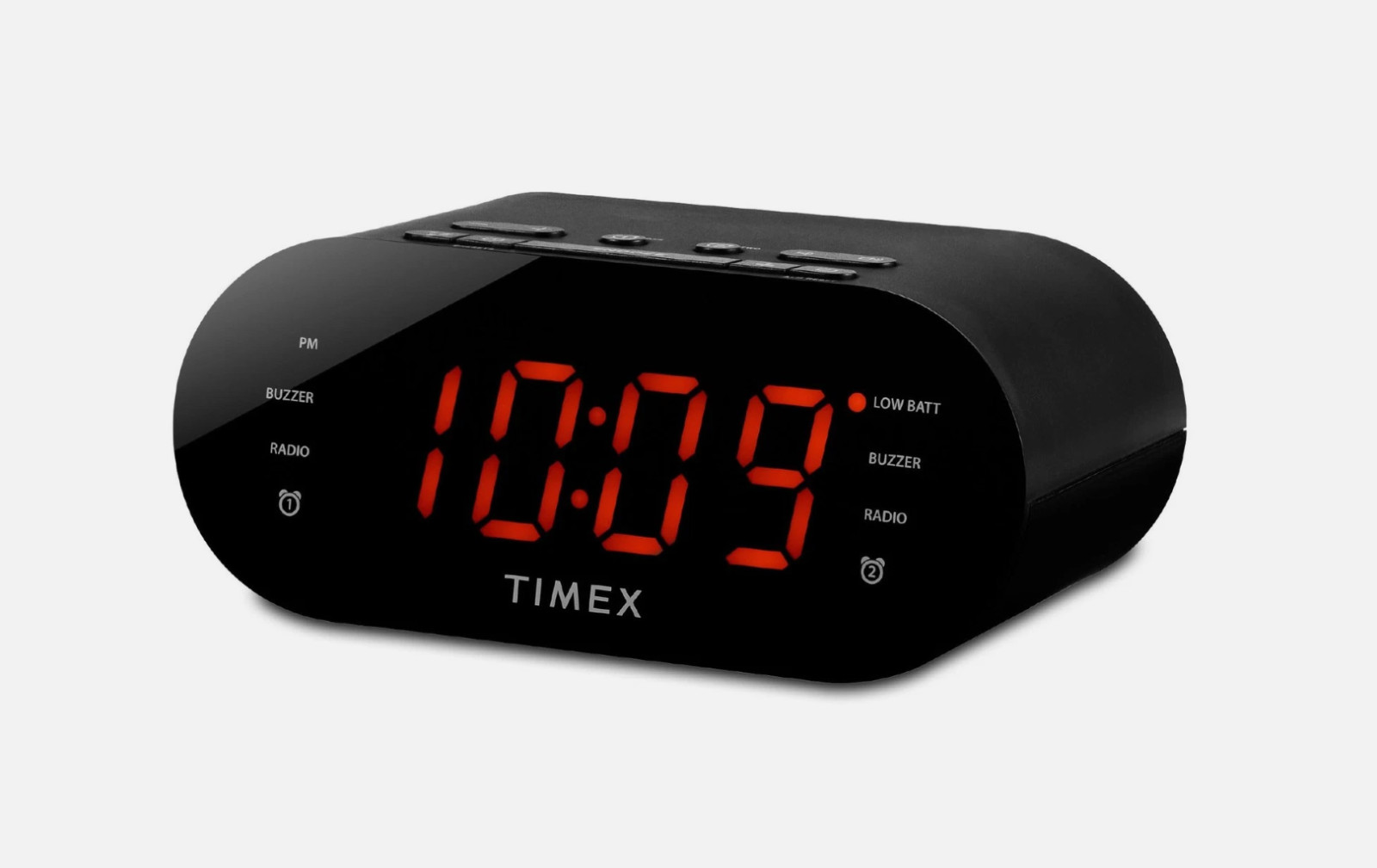 T231w For Bedroom With Am/fm Radio 20 Station Presets - Black