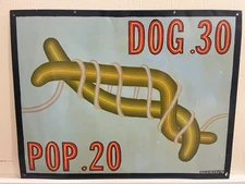 1970 John McCracken Original Signed Painting Enamel On Tin Sign 11x14 Vtg MCM