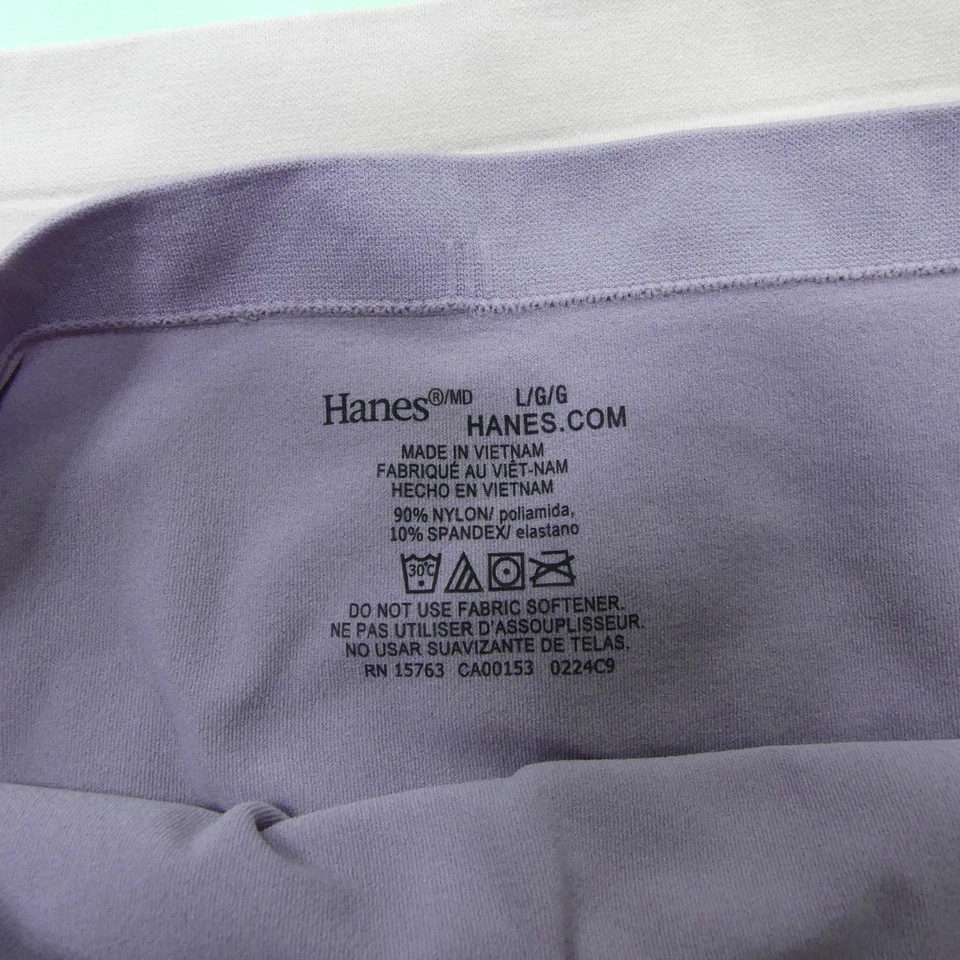 Roupa íntima Hanes feminina grande hipster sólida nylon elástica macia 6 pares - Imagem 3 de 4