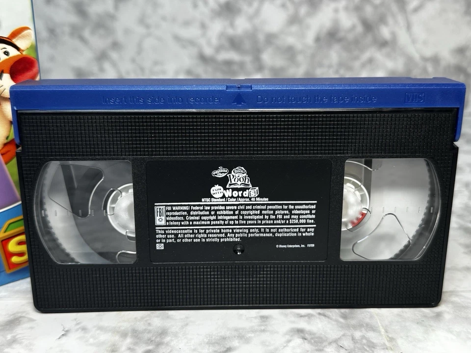 Playhouse Disney The Book of Pooh VHS - Fun with WORDS -Educational Tape TESTED - Image 3 of 4