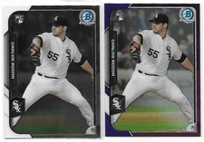2 / 2015 BOWMAN BASEBALL CARLOS RODON ROOKIES #175 - CHROME & PURPLE PARALLEL