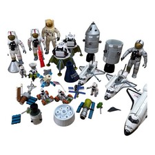 Vtg US SPACE EXPLORATION Space Play Set NASA Mixed Lot Shuttles Rovers Astronaut