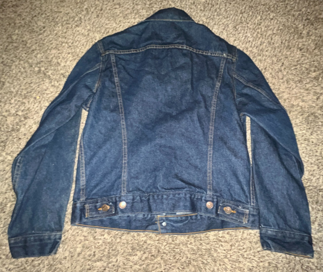 VTG 80’s Levi’s Type III 70506 0216 Blue Denim Trucker Jacket Sz 40 USA Made thumbnail 2