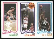 1980-81 Topps Don Buse, Elvin Hayes, M.L. Carr #190-242-35 ~ NM-MT ~