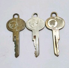 Vtg Lot Of 3 1960s 1970s Ford Lincoln Mercury Car Keys All H Keys Free Sh