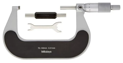 Mitutoyo 102-304 Outside Micrometer  Heat Insulated Frame  Ratchet Stop