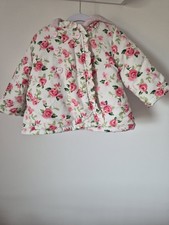 Flower Baby Hooded Jacket Size 3-6 Months Vgc Bambino Mio
