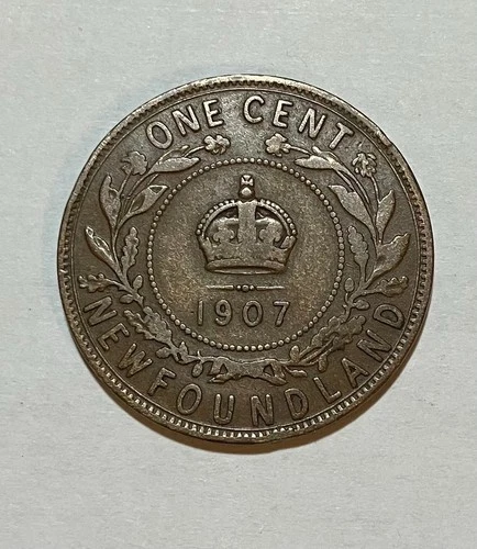 Photo of a 1907 Canada Large Cent from an eBay listing that sold on May 6, 2026
