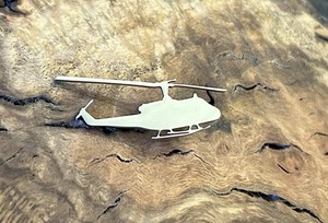Huey Bell UH-1 Iroquois Stainless Steel Helicopter Pin
