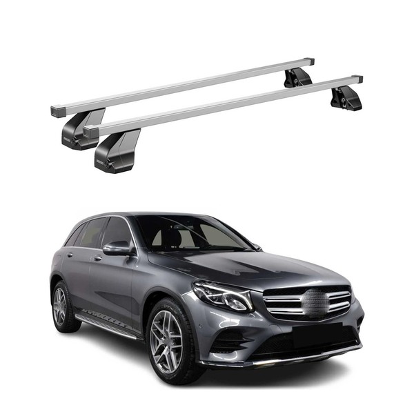 Menabo DachträGer GrundtäGer FüR Mercedes GLC C253 2015-2020 75Kg Stahl Grau 2X-image