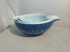 Pyrex 3 Piece Set Colonial Mist Cinderella Mixing Bowls 442 443 444 Vintage