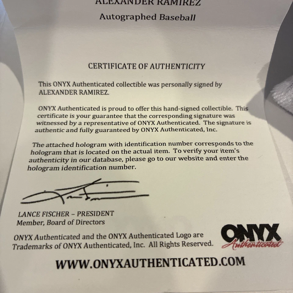 New York Mets Alexander Ramirez autographed baseball Beckett Witnessed  - Image 4 of 4