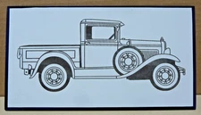 Ford Model A Pick Up Truck- Wall Plaque,Home Decor,Car Collectible 6" x 10.5 "