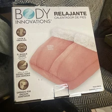 Body Innovations Soothing Foot Warmer Massager, Pink