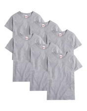 Hanes Men T-Shirt 6Pack Short Sleeve Tee Crewneck Midweight Essentials Authentic