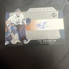 2005-06 Upper Deck Trilogy - Scripts Ty Conklin #SFS-TC (AU)