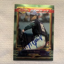 1994 Topps Finest - Autographed - Ricky Bones #293 Refractor