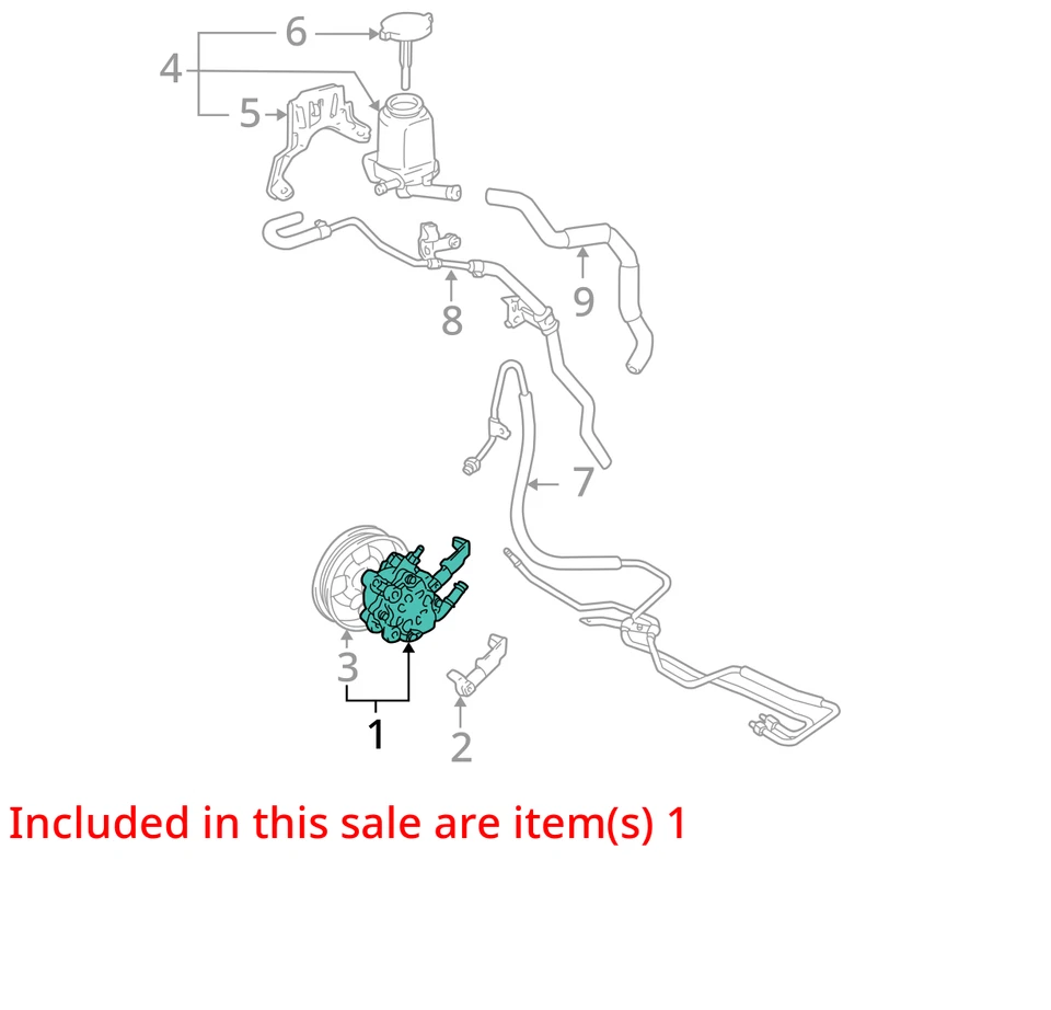 2006 Toyota Corolla Power Steering Pump OEM 150K Miles - LKQ326619820 - Image 4 of 4