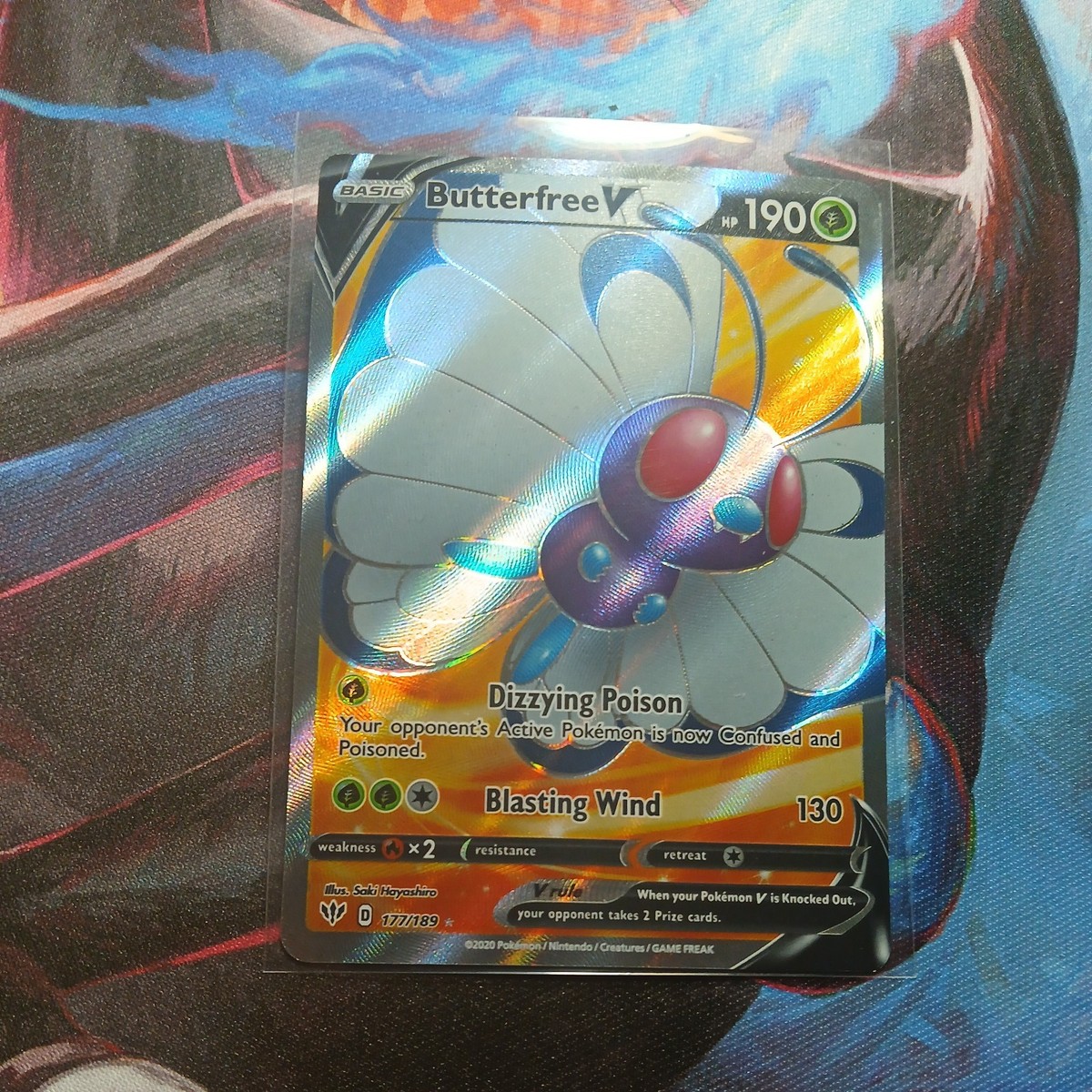 butterfree v pokemon card 001/189 Full Art Ultra Rare – Darkness Ablaze – Near Mint – CardNest Pokémon Hit Points90 HP Form Pokemon TCG Darkness Ablaze 177/189