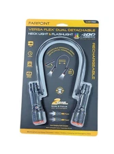 Farpoint Dual Detachable Neck Light & Flashlight 400 Lumens Rechargeable