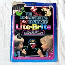 1986 The Real Ghostbusters Lite-Brite Picture Refills Ripped Open Not Used NEW