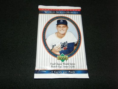 WORLD SERIES HEROES / 2002 UPPER DECK BASEBALL ( 1 ) SEALED PACK