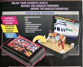 Street Fighter II Ken & Ryu Sega Genesis Console Heroes Stage Diorama