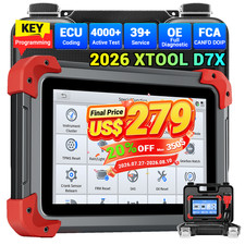 2026 Xtool D7x V2.0 Diagnostic Tool Full System Obd2 Scanner Key Fob Programming