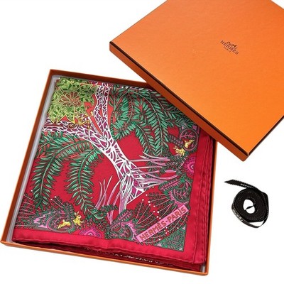 HERMES Carre 90 Seidentuch ''Maitres de la Foret'' von Annie Faivre mit...