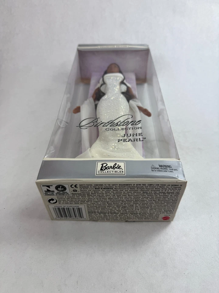 Muñeca de moda Barbie Birthstone Collection June Pearl nueva en caja original 2002 Mattel Foto 3 de 3