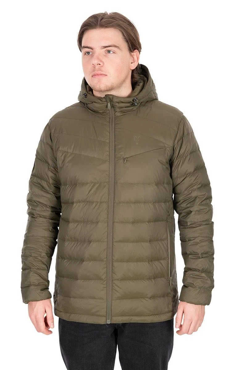 Fox Explorer Downfill Packaway Khaki Jacket / Carp Fishing Clothing