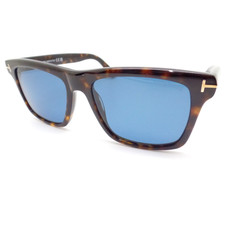 Tom Ford Buckley Classic Havana Dark Blue 906 52V New Sunglasses Authentic