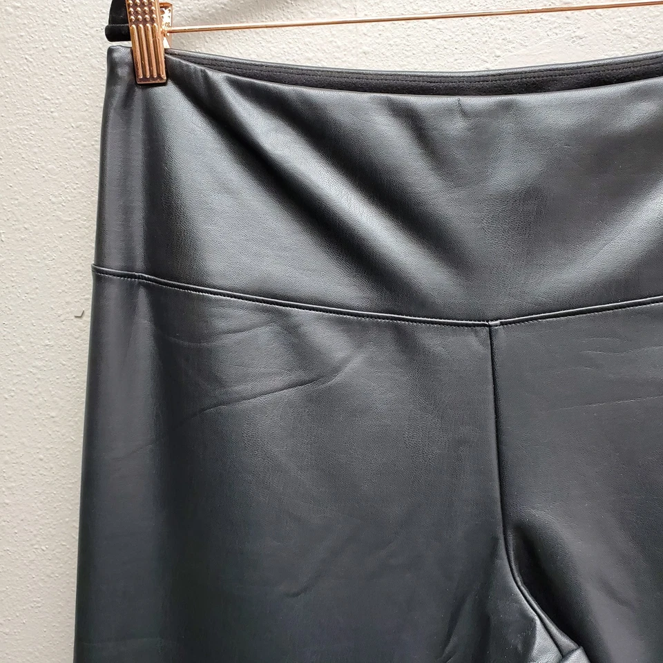 Joe Fresh Leggings Mujer XL Negro Imitación Cuero Tiro Alto Elastizado Pantalones Nuevos Foto 2 de 4
