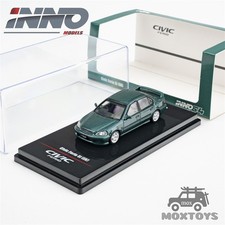 Inno 164 Civic Ferio Si Ek Green Diecast Model Car