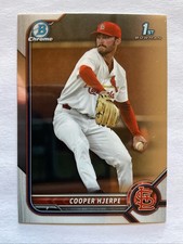 2022 Bowman Chrome Draft COOPER HJERPE 1st Bowman RC St. Louis CARDINALS #BDC-95