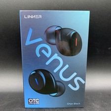 Linner Venus High-Fidelity OTC Hearing Aids, Clear Sound/Comfort Fit, Onyx Black