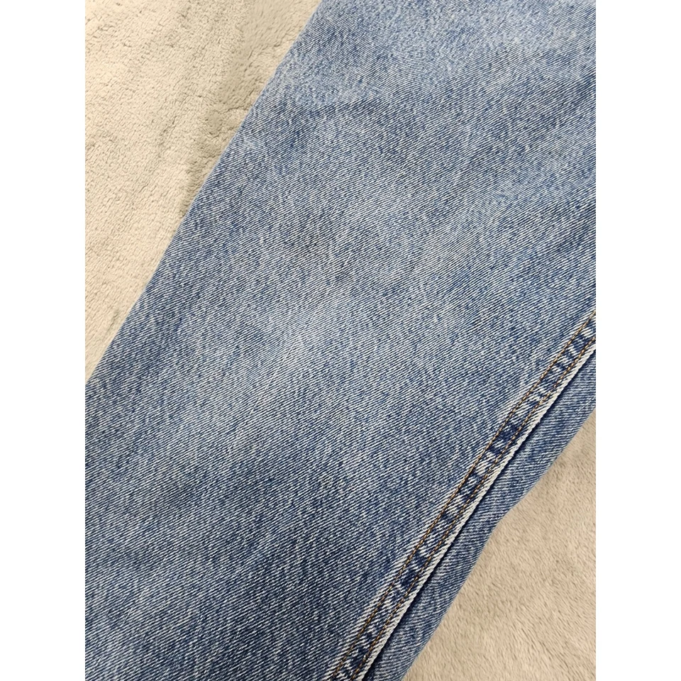 Pantalones de mezclilla vintage de los 80 Calvin Klein tiro alto pierna cónica talla 14 azul mamá holgados Foto 4 de 4