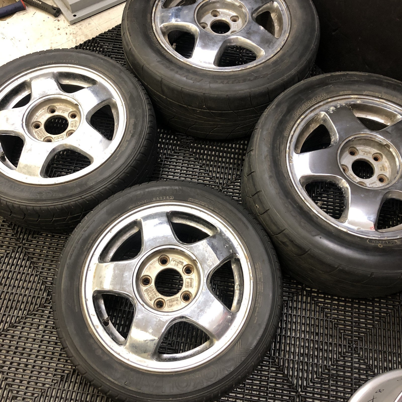 Acura NSX OEM Wheel Set Front 15x6.5+55 Rear 16x7+60 #012326